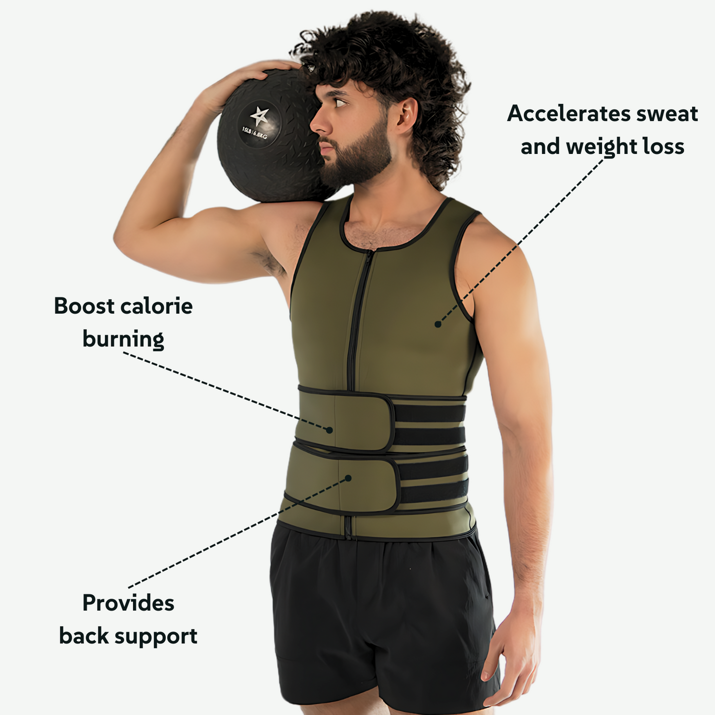 2-in-1 Sauna Vest and Waist Trainer